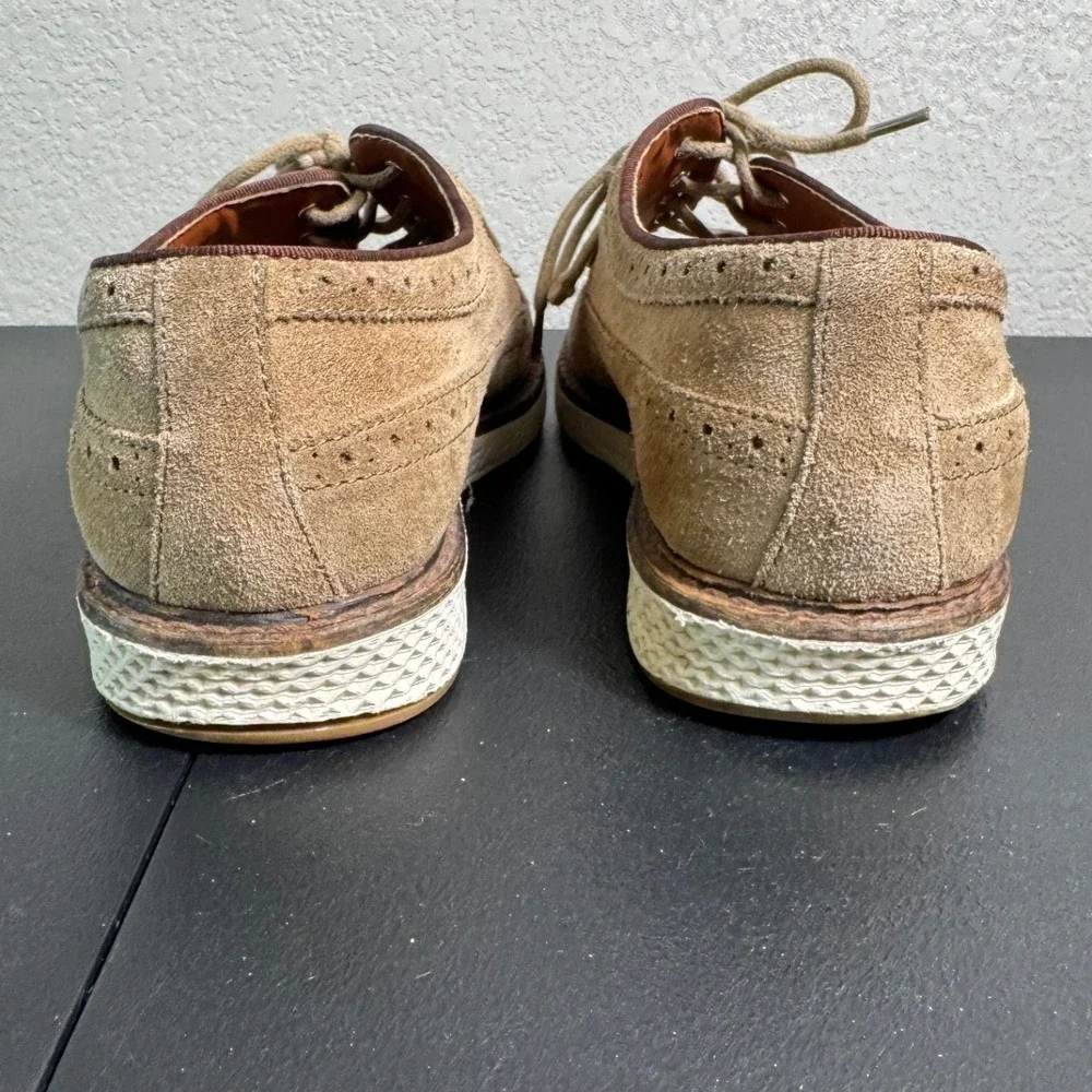 Vince Camuto Edwyn Mens Tan Suede Wingtip Oxford Hybrid Shoes VY-EDWYN Size‎ 9M